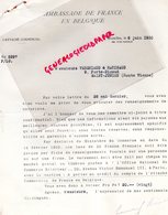 87-ST SAINT JUNIEN-BRUXELLES-RARE LETTRE AMBASSADE FRANCE GANTERIE MME SOIRON -DEVOS JOAILLIER-VERGNIAUD RATINAUD 1930 - Artigianato