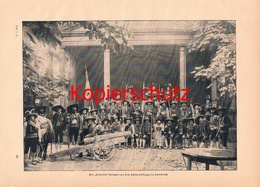 575 Senseler Gruppe Schützenfestzug Innsbruck Druck 1897 !!! - Autres & Non Classés