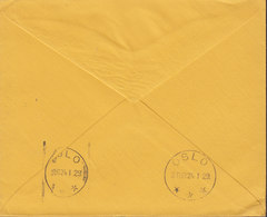 Great Britain LONDON 1929 Meter Cover Fristempel Brief OSLO (Arr. Cds.) Norway (2 Scans) - Briefe U. Dokumente