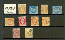 VARNA : GC 5103 Sur 10 Timbres (n°13, 14, 21, 22, 23, 24, 31, 38, 58, 59) . TB, B Ou Pd. - Autres & Non Classés