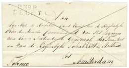 1813 P.119.P DELFT Sur Lettre Avec Texte Pour AMSTERDAM. RARE. Superbe. - 1792-1815 : Departamentos Conquistados
