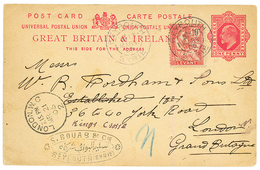 BEYROUTH : 1905 Entier Postal Anglais 1p + LEVANT 10c Obl. BEYROUTH SYRIE Pour L' ANGLETERRE. TTB. - Autres & Non Classés