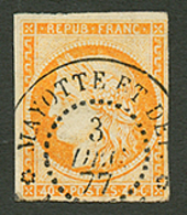 MAYOTTE : COLONIES GENERALES 40c CERES Oblitération Centrale MAYOTTE ET DEP. Superbe. - Andere & Zonder Classificatie