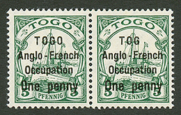 TOGO : Paire 5pf Dont Une Exemplaire Avec Variété "TOG" (n°33b) Neuf * (trace De Charniére Imperceptible). Variété Rare  - Otros & Sin Clasificación