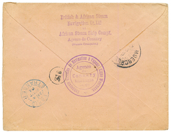 GUINEE -Cie NAVIGATION A VAPEUR / CONAKRY : 1894 Entier 25c + 5c+ 20c Obl. CONAKRY Pour MUNICH. Verso, Cachet Rare COMPA - Autres & Non Classés