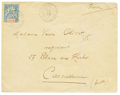 "ILES DU SALUT" : 1902 15c Obl. GUYANE ILES DU SALUT Sur Enveloppe Pour La FRANCE. Superbe. - Altri & Non Classificati