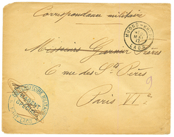 LAOS - MUONG-KHOUA Via TONKIN : 1917 MUONG-KHOUA LAOS + Cachet AGENT SPECIAL HAUT LAOS Sur Enveloppe De Militaire Pour L - Autres & Non Classés