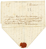 1688 Taxe "22" Sur Lettre Avec Texte Daté "A L' ISLE MARTINIQUE En AMERIQUE" Pour BORDEAUX. Exceptionel à Cette Date (le - Sonstige & Ohne Zuordnung