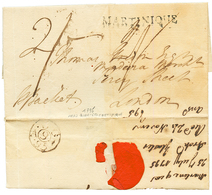 Seconde OCCUPATION ANGLAISE (1794 - 1802): 1759 MARTINIQUE (type Rare) Sur Lettre Avec Texte Daté "HEAD QUARTERS MARTINI - Altri & Non Classificati