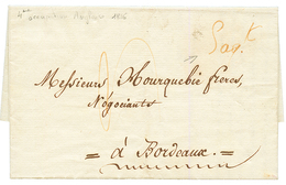 4ème OCCUPATION ANGLAISE (mai 1815 à Aout 1816) : 1816 Marque Manucrite "PAQT" (PAQUEBOT) Sur Lettre Avec Texte Daté "ST - Other & Unclassified