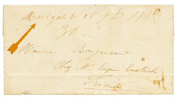 1863 Marque Manuscrite "MARIGOT 18 9bre 1863 Sur Lettre Avec Texte De MARIGOT Pour TRINITE. Superbe. - Otros & Sin Clasificación