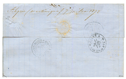 "Marque Manuscrite ST ESPRIT" : 1872 CG Paire 5c EMPIRE (1 Ex. Pd) + 40c CERES Obl. MQE + MARTINIQUE PETIT-BOURG + Verso - Autres & Non Classés