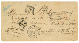 NOUVELLE CALEDONIE - PENURIE De TIMBRES : 1876 Cachet AFFRANCHIE EN NUMERAIRE FAUTE DE TIMBRES COLONIAUX + Cactet Taxe " - Other & Unclassified
