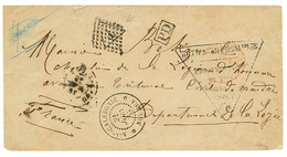 NOUVELLE CALEDONIE - PENURIE De TIMBRES : 1876 Cachet AFFRANCHIE EN NUMERAIRE FAUTE DE TIMBRES COLONIAUX + Cactet Taxe " - Sonstige & Ohne Zuordnung