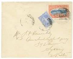 NOUVELLES HEBRIDES : 1897 MIXTE NEW SOUTH WALES 2d Obl. NEW HEBRIDES + POSTE LOCALE "INTERISLAND" 2p Obl. PORT VILA Sur  - Sonstige & Ohne Zuordnung