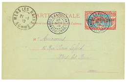 OUBANGUI CHARI TCHAD : 1918 Entier Rare 10c Obl. BANGUI OUBANGUI-CHARI-TCHAD Pour La FRANCE. TTB. - Other & Unclassified
