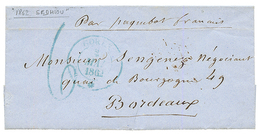 "SEDHIOU - PRECURSEUR" : 1862 Grand Cachet GOREE + Taxe 6 Sur Lettre Avec Texte Daté "SEDHIOU" Pour BORDEAUX. Une Des Pr - Andere & Zonder Classificatie