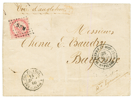 1866 80c AIGLE Obl. SPM + ST PIERRE ET MIQUELON Sur Lettre Pour La FRANCE. TTB. - Other & Unclassified