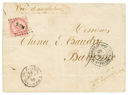 1866 80c AIGLE Obl. SPM + ST PIERRE ET MIQUELON Sur Lettre Pour La FRANCE. TTB. - Sonstige & Ohne Zuordnung