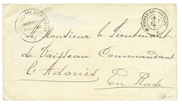 187? Cachet Rare ILES ST PIERRE ET MIQUELON / INSCRIPTION MARITIMES + Cachet ST PIERRE ET MIQUELON Sur Enveloppe En Fran - Andere & Zonder Classificatie