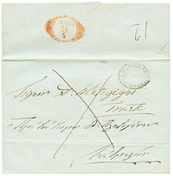 1853 AGENZI DEL LLOYD AUSTRIACO CANEA On Entire Letter To TRIESTE. RARE. Supeb Quality. - Oostenrijkse Levant