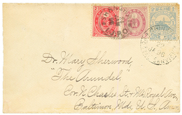 CHINA - LOCAL POST : 1896 CHINA LOCAL POST CHINKIANG 1c Canc. CHINKIANG POSTAL SERVICE + JAPAN 2s + 3s Canc. SHANGHAI IJ - Otros & Sin Clasificación