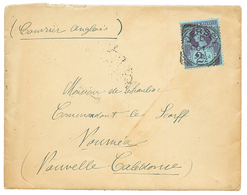 CHANNEL ISLANDS To NEW CALEDONIA : 1892 GB 2 1/2d Canc. JERSEY On Envelope With Full Text To NOUMEA. Verso, SYDNEY. Very - Otros & Sin Clasificación