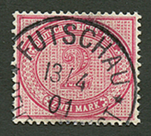 CHINA - VORLAUFER : 2 MARK (v37e) Canc. FUTSCHAU. VERY RARE (STEUER = 30€x40= 1200€). STEUER Certificate (2002). Superb. - China (kantoren)