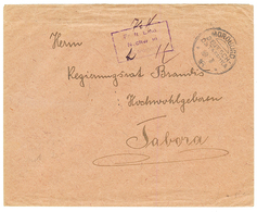 DOA : 1916 Boxed Cachet MOROGORO + Manus. Tax On Envelope To TABORA. Vf. - Africa Orientale Tedesca