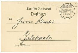 DSWA : 1904 ABBABIS On Card To GERMANY. ARGE = 300. Superb. - Duits-Zuidwest-Afrika