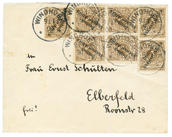 DSWA : 3pf (x7 Canc. WINDHOEK On Envelope To GERMANY. Vvf. - Duits-Zuidwest-Afrika