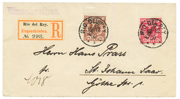 "RIO DEL REY" : 1900 10pf + 50pf Canc. RIO DEL REY On REGISTERED Envelope To GERMANY. Superb. - Kameroen