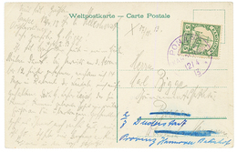 CAROLINES : 1913 5pf Canc. PONAPE KAROLINEN In Violet On Card To GERMANY. Signed LANTELME. Vvf. - Islas Carolinas