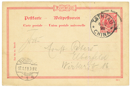 KIAUTSCHOU - VORLAUFER : 1898 GERMANY 10pf "FUR MARINE SCHIFFSPOSTEN"' Canc. TSINTAU CHINA. Vvf. - Kiaochow