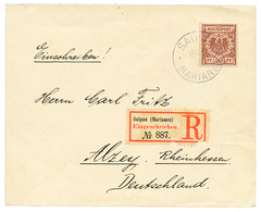 MARIANES - VORLAUFER : 1900 50pf Canc. SAIPAN MARIANEN On REGISTERED Cover To ALZEY. RARE. Vvf. - Mariana Islands