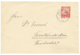 "MULIFANUA" : 1907 10pf Canc. MULIFANUA On Envelope To GERMANY. Signed LANTELME. Superb. - Samoa