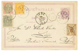 ICELAND : 1900 P./Stat 8a + 3a+ 4a+ 5a+ 6a Canc. AKUREYRI To BELGIUM. Scarce. Vvf. - Andere & Zonder Classificatie