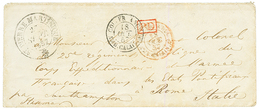 PAPAL STATES : 1857 ST PIERRE MARTINIQUE + PD Red On Envelope To "CORPS EXPEDITIONNAIRE De L' ARMEE FRANCAISE Dans Les E - Zonder Classificatie