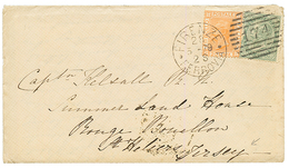 1879 5c + 20c On Envelope From FIRENZE To ST HELLIER JERSEY (CHANNEL ISLANDS). Superb. - Non Classés