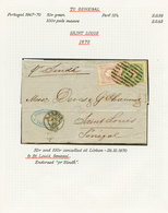 "PORTUGAL To SENEGAL" : 1870 PORTUGAL 50R + 100R On Entire Letter From LISBONNE To ST LOUIS (SENEGAL). RARE. Exhibition  - Sonstige & Ohne Zuordnung