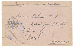 SIAM - French Occupation : 1899 SAIGON COCHINCHne + "TROUPES D' OCCUPATION De CHANTABOUM" On Envelope To FRANCE. RARE. V - Otros & Sin Clasificación