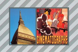 3728 " TORINO-MOLE ANTONELLIANA(MUSEO DEL CINEMA)" CART. POST. OR. NON SPED. - Mole Antonelliana