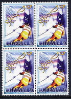 SLOVENIA 1997 Golden Fox Ski Competition Block Of 4 MNH / **.  Michel 213 - Slovénie