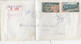 LETTRE. COTE D'IVOIRE. 1972. 300Fr. RECOMMANDE ABIDJAN POUR DAKAR/   3 - Briefe U. Dokumente