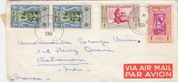 LETTRE . DAHOMEY. 1961. PAR AVION. 25Fr. COTONOU POUR CHATEAUROUX  /   3 - Storia Postale