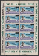 Bénin 2009 Mi. 1633 1000F Theodor Heuss BRD Institut National D'éducation Ouvrière Surchargé Overprint KLEINBOGEN MNH** - Bénin – Dahomey (1960-...)