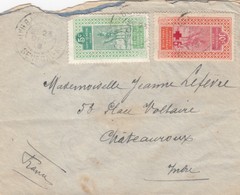 LETTRE . 1918. 10C. HAUT SENEGAL ET NIGER. BAMAKOR POUR CHATEAUROUX /   3 - Lettres & Documents