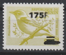 Bénin 2005 Mi. 1396 Oiseau Bird Vogel Faune Fauna Hippolalis Pallida Surchargé Overprint MNH** - Benin – Dahomey (1960-...)
