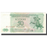 Billet, Transnistrie, 50 Rublei, 1993, 1993, KM:19, TTB+ - Moldavie