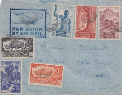 LETTRE. AEF. 11Fr. PAR AVION. OUBANGUI-CHARI POUR VILLEMOMBLE  /   3 - Lettres & Documents